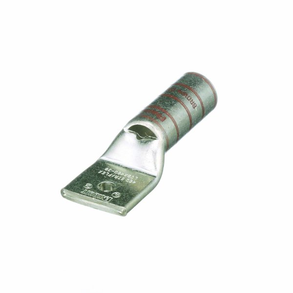 Panduit Copper Compression Lug, 1 Hole, 45 Degree Bend0 Kcmi LCBX450-38-6